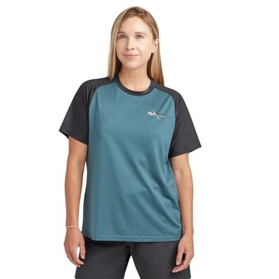 Dakine Syncline Short Sleeve Women's Jersey, Galactic Blue, Small