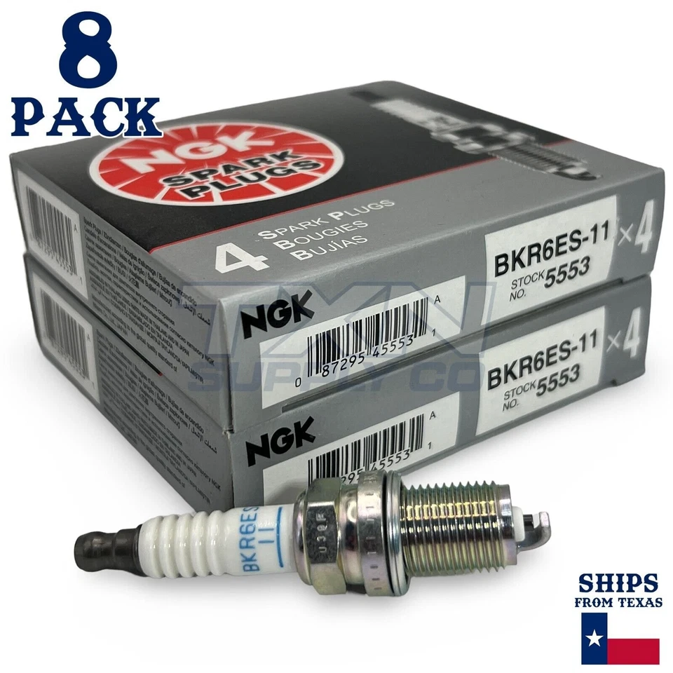 8 Pack NGK Standard Spark Plugs 2005-2006 for Mercedes-Benz C55 AMG V8-5.5L - Image 2 of 3