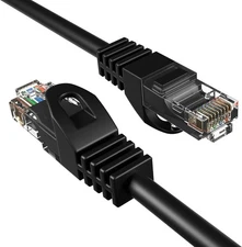 Cables Direct Online Cat5e 25FT Network Ethernet Patch Cable, 25ft, Black 