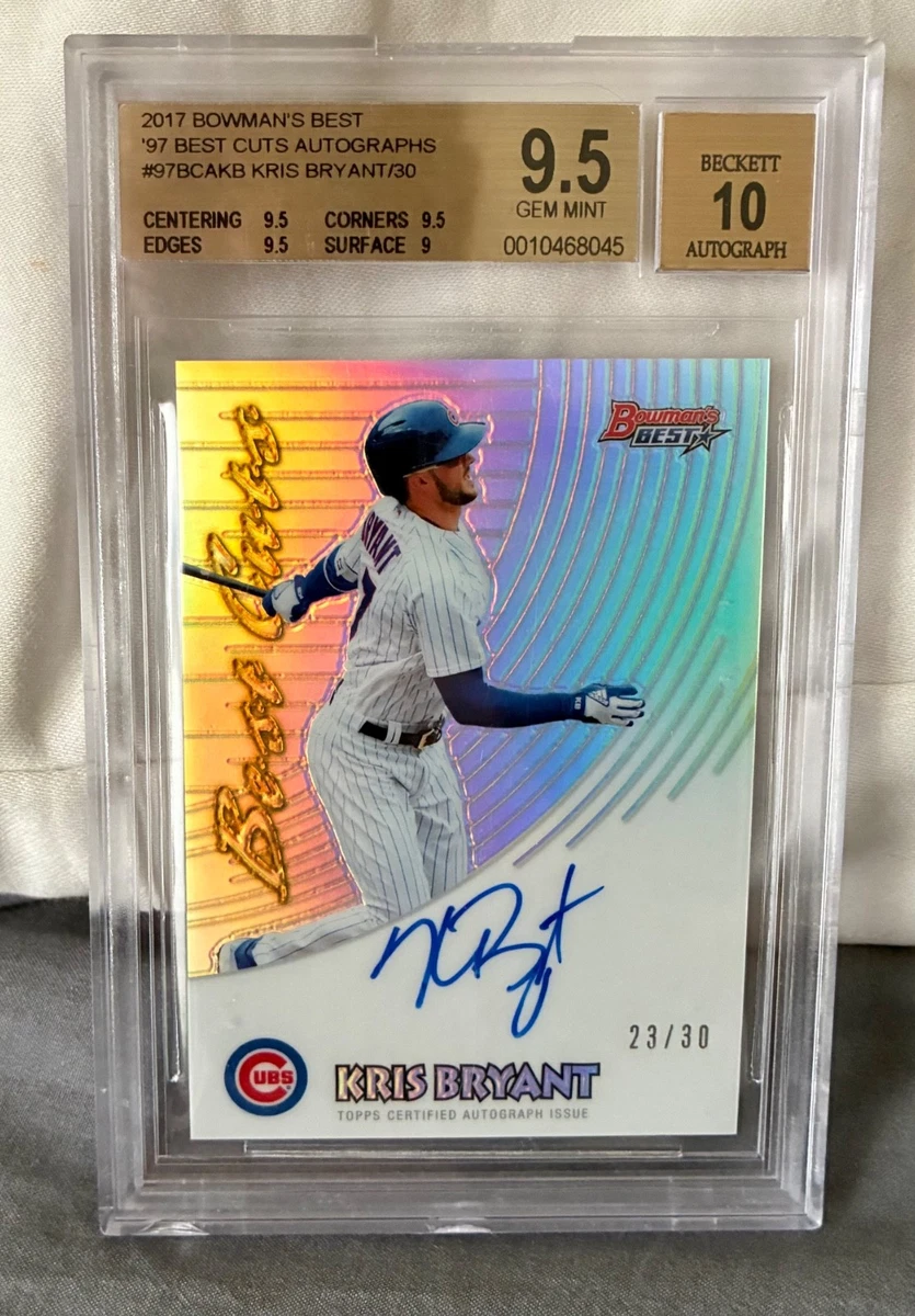 Kris Bryant Autographed Baseball Sports Trading Cards