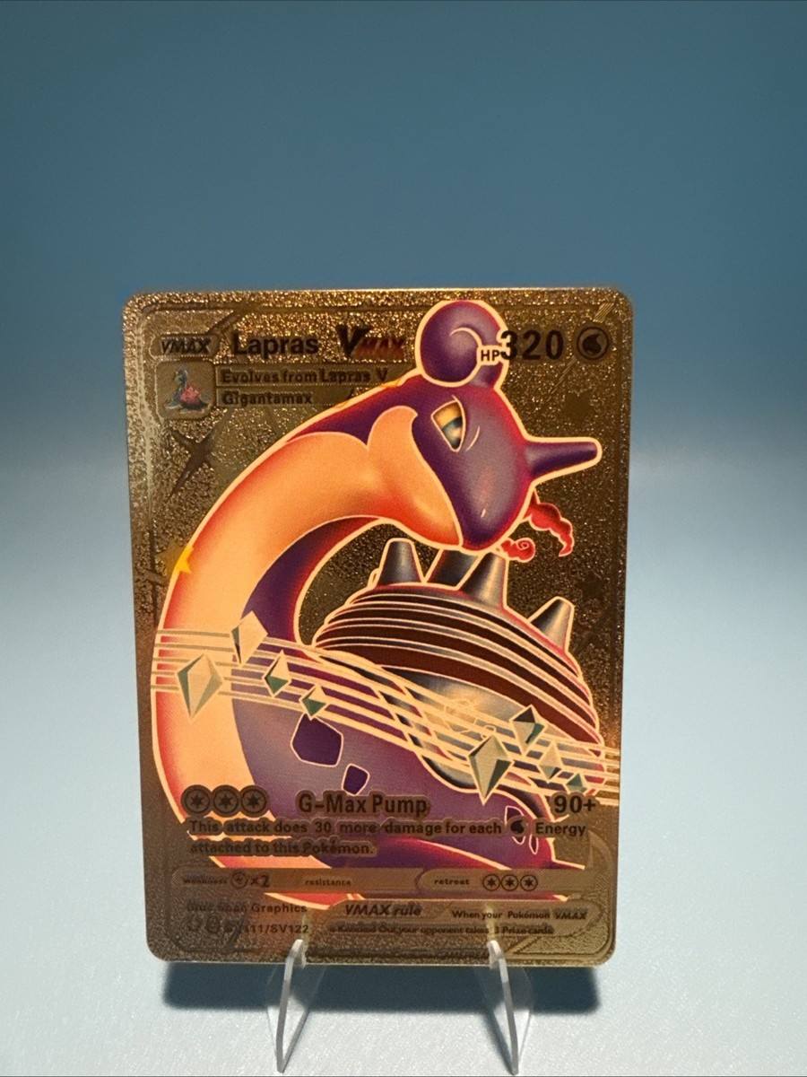 Lapras VMAX SV111/SV122 Gold Foil Pokémon Card | eBay