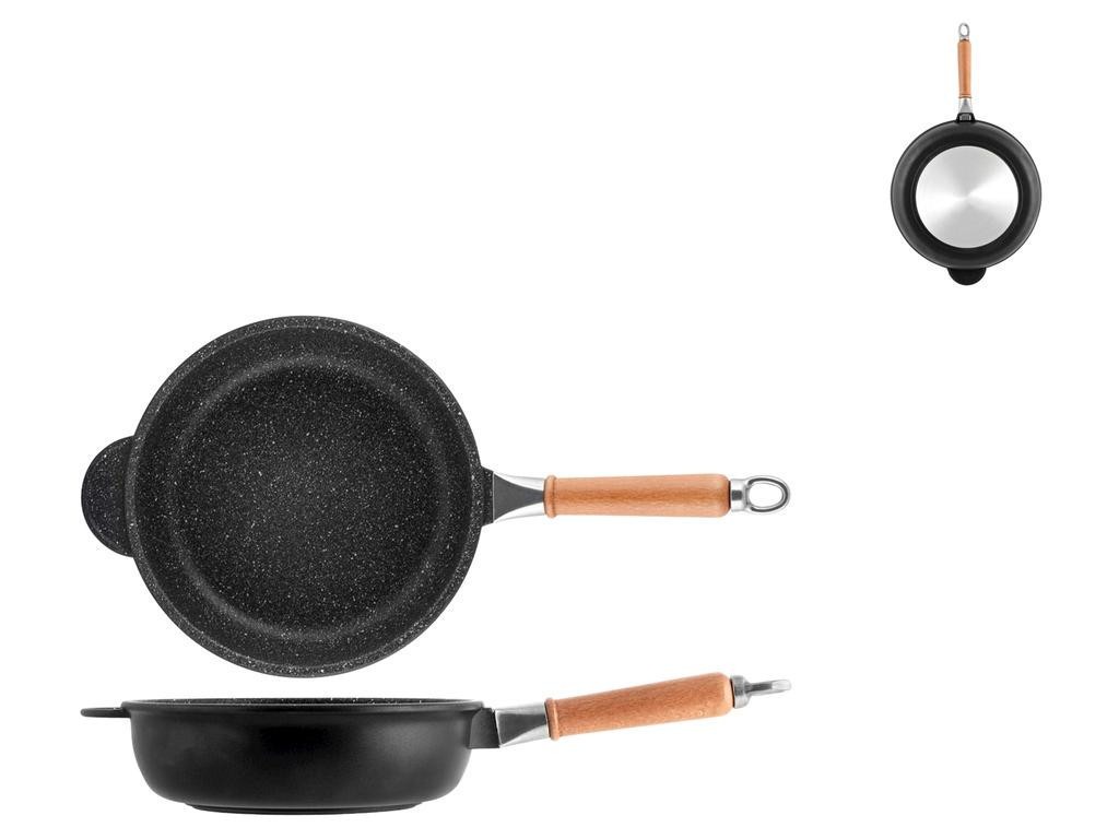 Pan H&h High Non-Stick Stone Bottom Plan Induction CMS 24