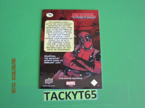2018 (2019) MARVEL DEADPOOL SINGLE BASE CARD(S) NEW YOU CHOOSE - Picture 108 of 136