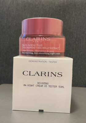 CLARINS Multi-Active Night Cream ~Dry Skin~ 50ml/1.7oz NIB, Sealed Jar ~TST~