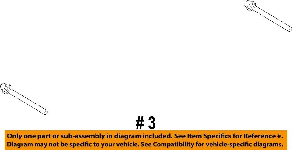 Componentes de suspensão CHRYSLER OEM 94-22 2500 - parafuso de mola 6504782 - Imagem 2 de 2