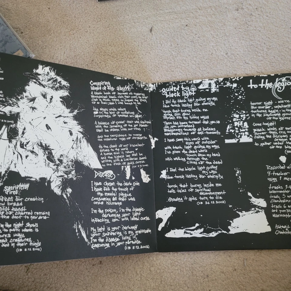 Satanic Warmaster Clandestine Blaze OG LP mutiilation behexen impaled nazarene  - Image 2 of 3
