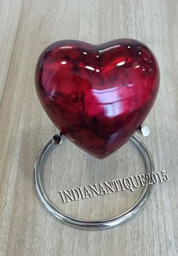 Red Printed Small Urns for Human Ashes Mini Urns for 3x3 - Small Urns - Keepsake - Picture 2 of 16