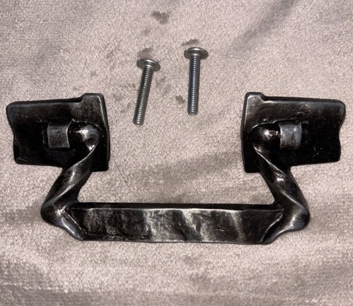 Vintage Amerock Carriage House Antique Silver 3"cc Drawer Drop Pull BP200-AS - Picture 3 of 4