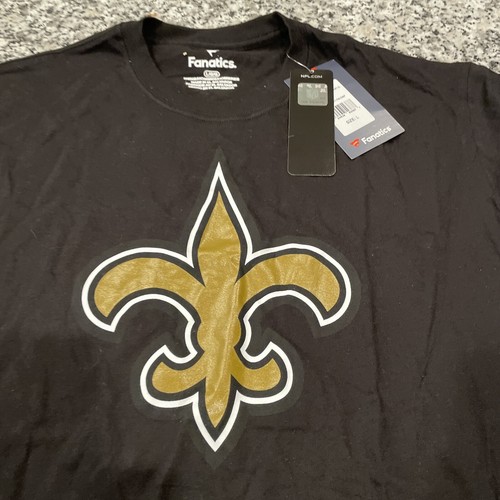 Black Fanatics New Orleans Saints Graphic T Shirt L NWT New - Picture 2 of 5