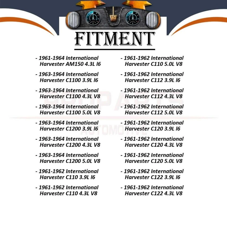 Manguera de freno trasera Sunsong 2x para 1959 1960 International Harvester B122 3,9 L Foto 3 de 4