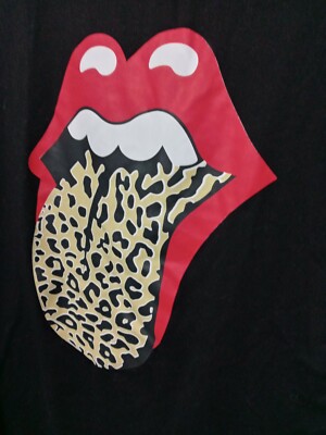 Rolling Stones Leopard Tongue Classic logo Band Tour Short