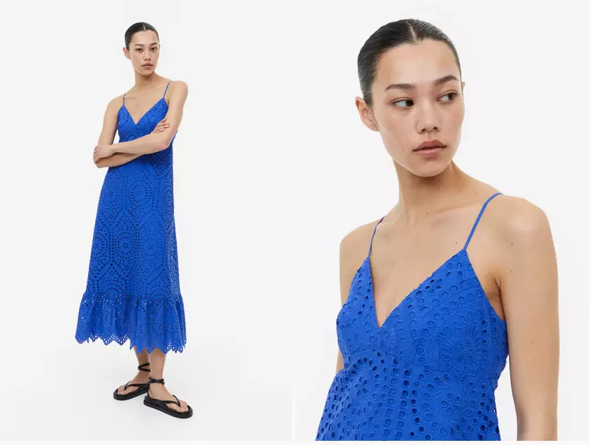 H and 2025 m broderie dress