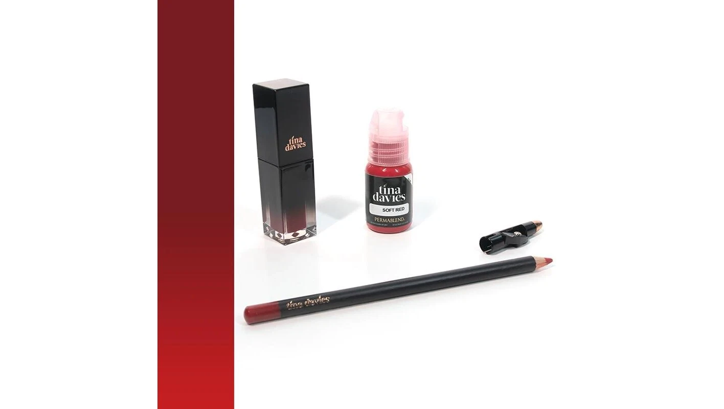 Soft Red 1/2oz Trio Pigment, Lip Blush & Pen