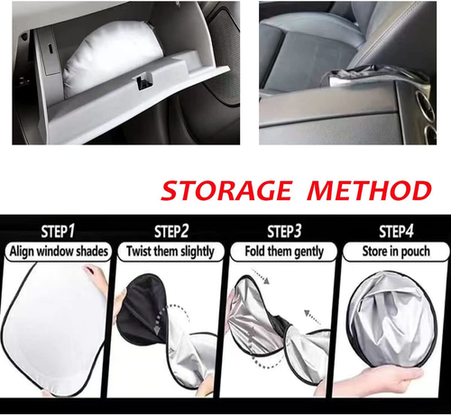 Upgraded Foldable Car Sun Shade Covers,Collapsible Car Windshield Sun Shade Maxi - Picture 4 of 12