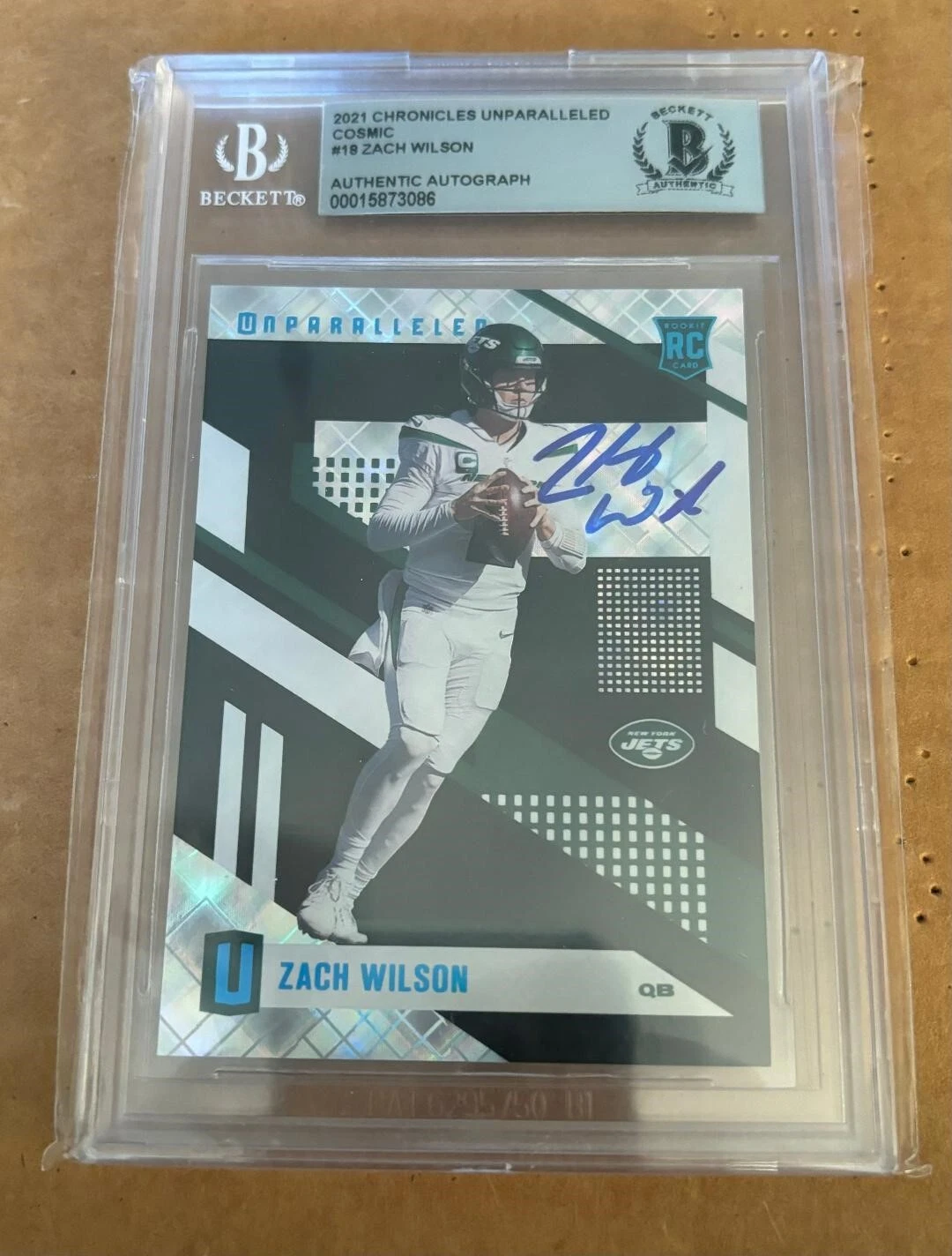 Zach Wilson Panini Chronicles Unparalleled #18 Lava