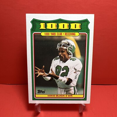 1988 Topps 1000 Yard Club Mike Quick #22 EX