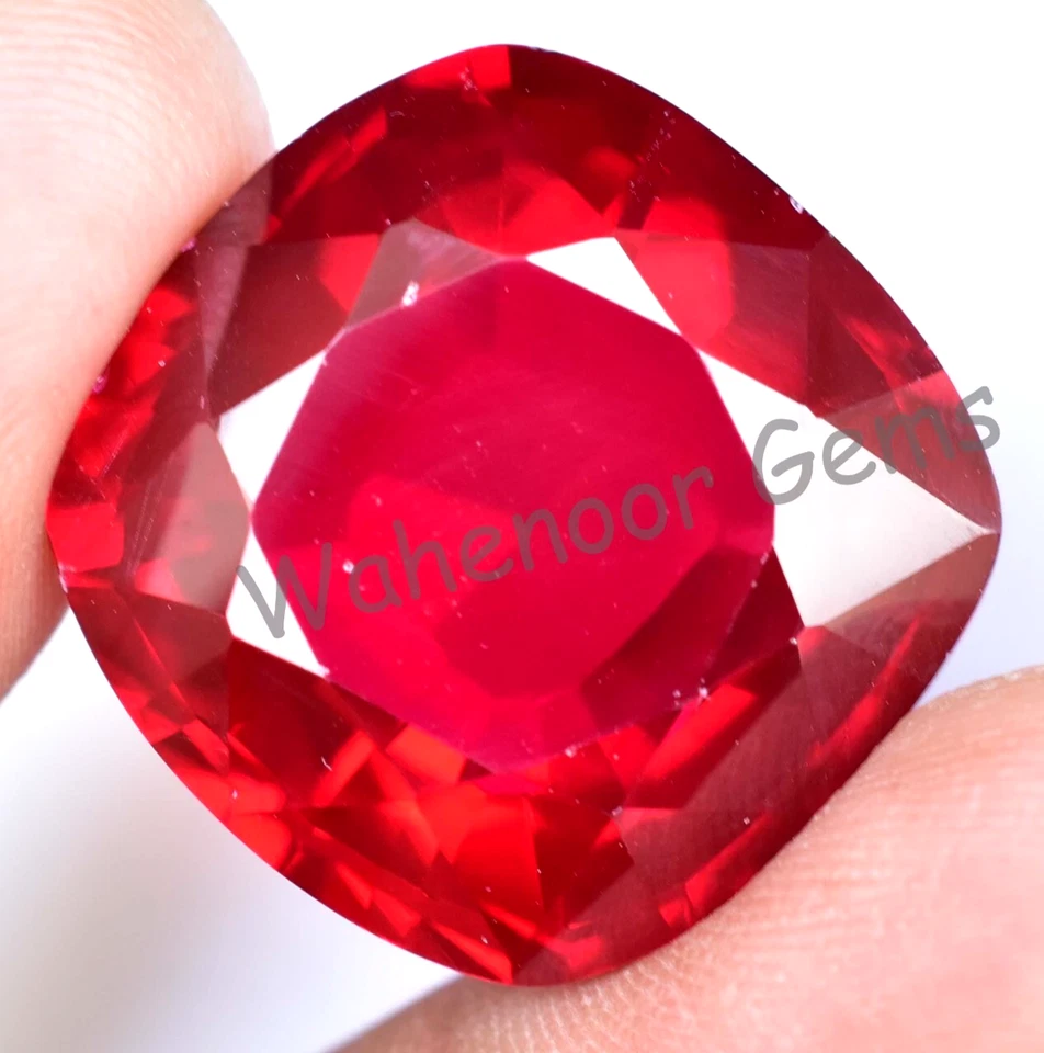 56.68 Ct Natural Blood Red Ruby Cushion Certified Mozambique Stunning Gemstone - Image 2 of 4