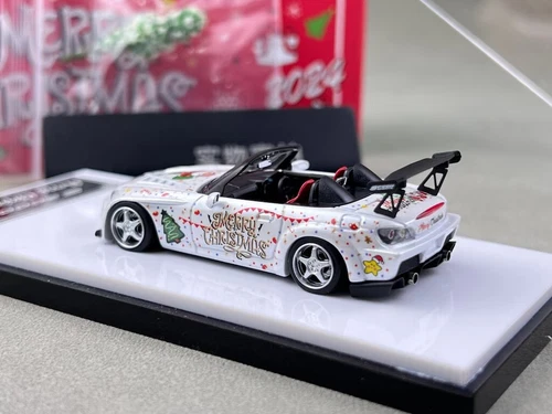 MicroTurbo MT 1:64 Honda S2000 Spoon 2024 Christmas Edition alloy car model - Picture 8 of 11