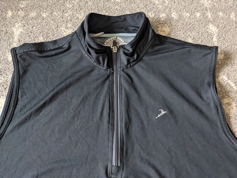 Chaleco de golf recto para hombre L 1/4 cremallera rendimiento elástico pulóver sin mangas Foto 2 de 4