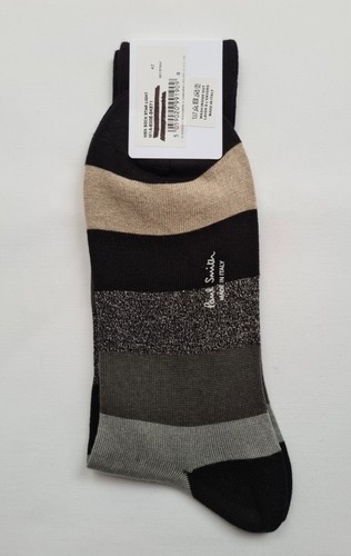 Calze Paul Smith nuove stella misto cashmere chiaro nero/multi - Foto 2 di 2