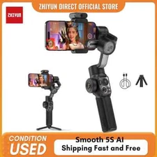 Zhiyun Smooth 5S AI Smartphone Gimbal Stabilizer for iPhone 15 Pro Max Vlog