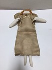 Woof & Poof Angel Doll Button Plush Christmas Rag Doll Gold Striped Dress RARE — photo 3