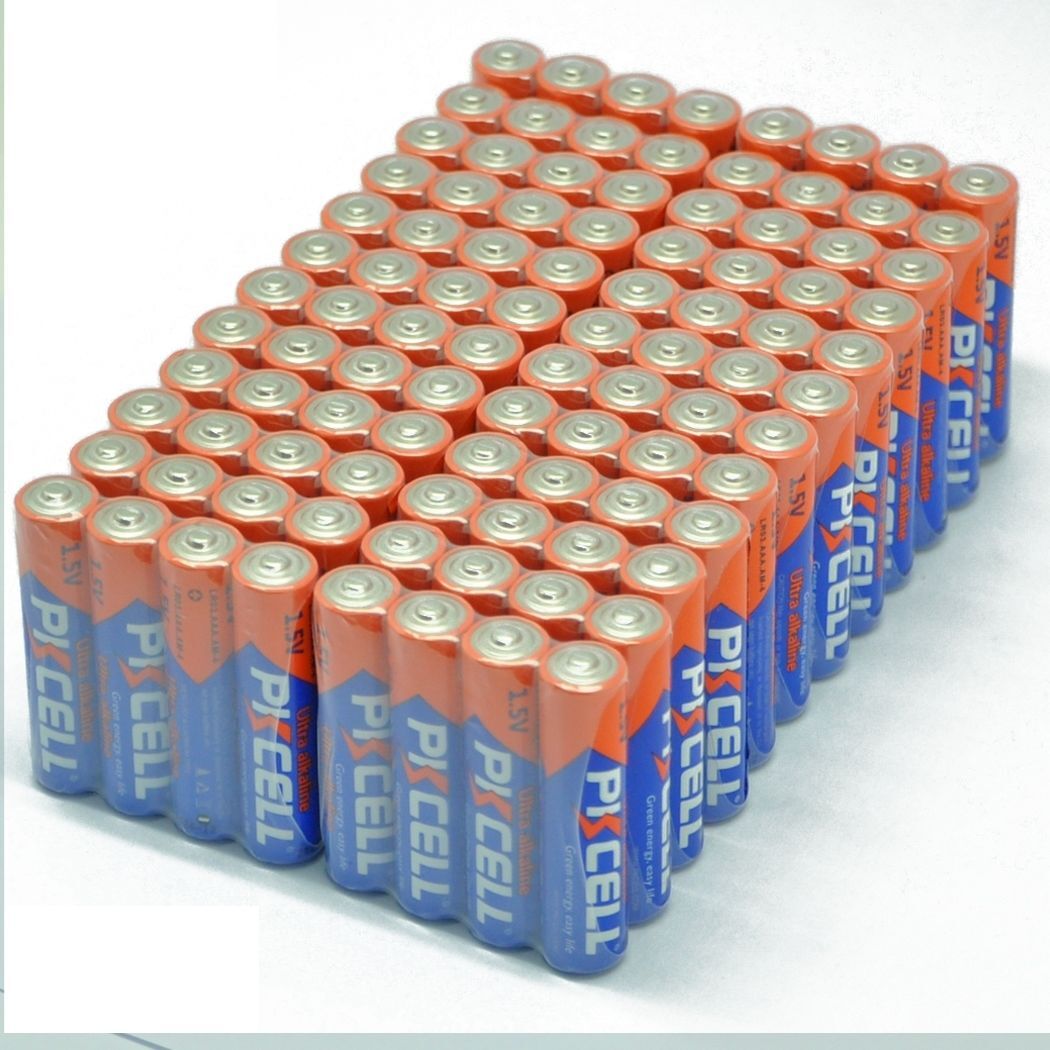 100Pcs AAA Batteries LR03 MN2400 AM4 MICRO 1.5V Industrial Alkaline for Headlamp-image