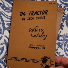 CAT Caterpillar D4 PARTS MANUAL BOOK CATALOG LIST TRACTOR BULLDOZER 6U9989-up