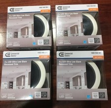 Set Of 4 Commercial Electric 4 in Soft White LED Recessed Ceiling Down light B..