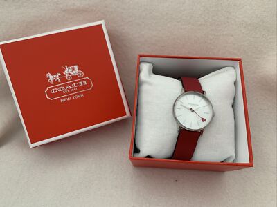 Coach  Love  - Armbanduhr - CA. 120.7.14.1820 - Farbe: Rot / Silber - Neu (B02)