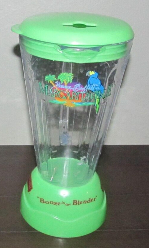 1 Jimmy Buffett Margaritaville "Booze In The Blender" Pitcher 16 oz Cups Barware