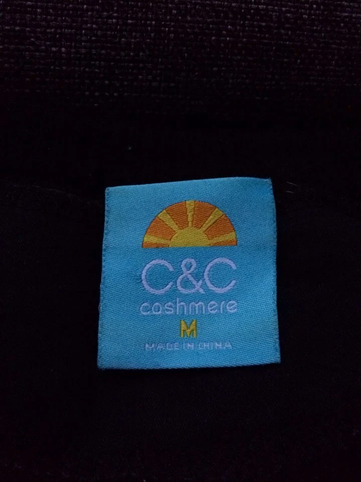 Kaschmir Strick Pullover Sweater POLO gestreift schwarz weiß S M ZARA Arket - Bild 3 von 4