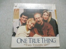 One true thing, starring Meryl Streep, a widescreen laser disc edition,USA,1998.