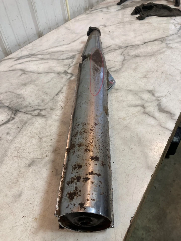 75 Moto Guzzi 850 T3 right side muffler exhaust tail pipe - Image 2 of 4