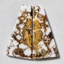 50 Cts Natural Wild Horse Magnesite Jasper Drilled Match Pair Cabochon Gemstone