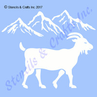 Goat Mountains Stencil Northwoods Big Stencils Template Art Craft Paint Goat Mountains Stencil Northwoods Big Stencils Template Art Craft Paint