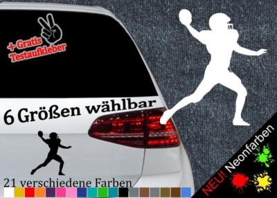 Footballer Aufkleber 6 Größen 21 Farben Quarterback Touchdown Fieldgoal Fullback