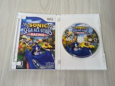 Wii Sonic Sega All-Stars Racing game disc and manual insert