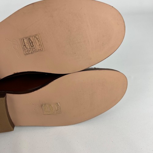 J Crew Womens Winona Penny Loafers Brown Italian Spazzolato Leather size 6 - Picture 13 of 16