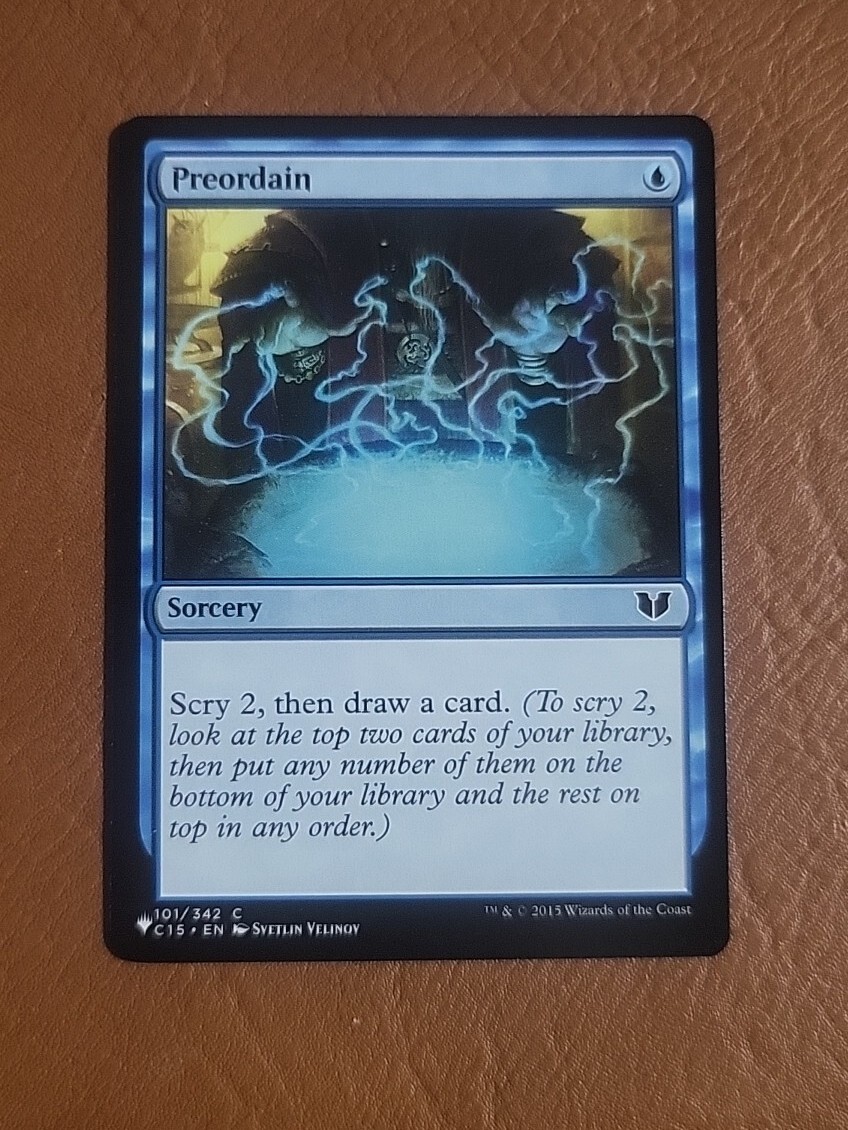 NM Preordain 101/342 THE LIST REPRINT Commander 2015 C15