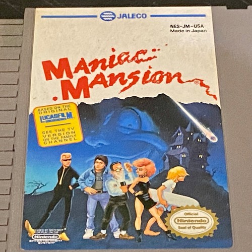 Maniac Mansion Nintendo NES Videospiele 1990 US Vintage funktionstüchtig nur Spiel - Bild 2 von 9
