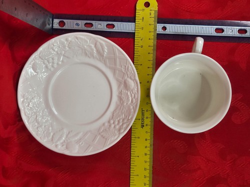 Tazza e piattino bianco Mikasa campagna inglese - Foto 2 di 3