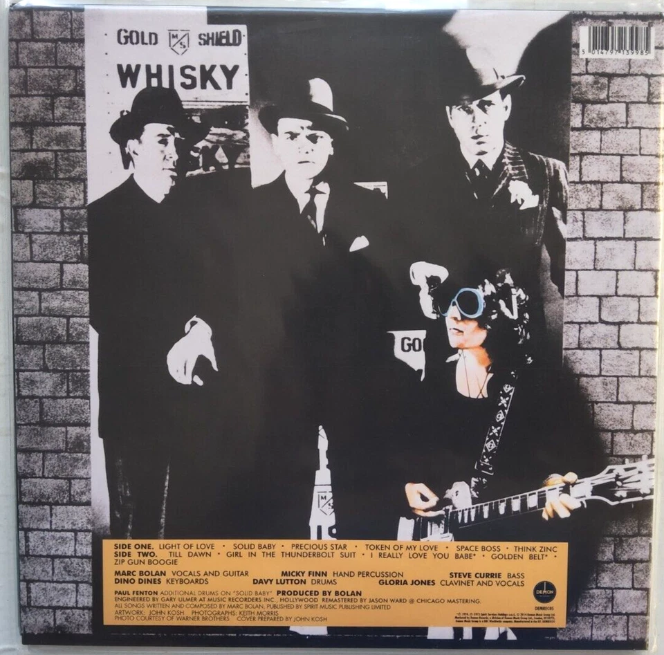 T. Rex Bolan's Zip Gun LP Album Reissue Remastered 180Gram LP Vinyl record NEW - Image 2 of 4