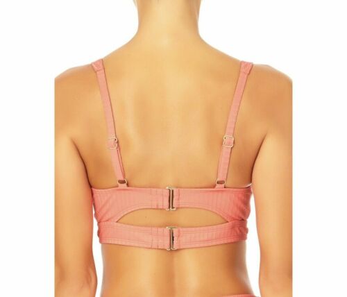 Time & Tru Women's Under Peek-a-boo Swim Top Orange size M(8/10)#CG - Picture 3 of 3