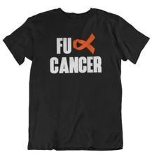 FU Cancer Leukemia Awareness Support Survivor Ribbon T Shirt Unisex Gift Tee