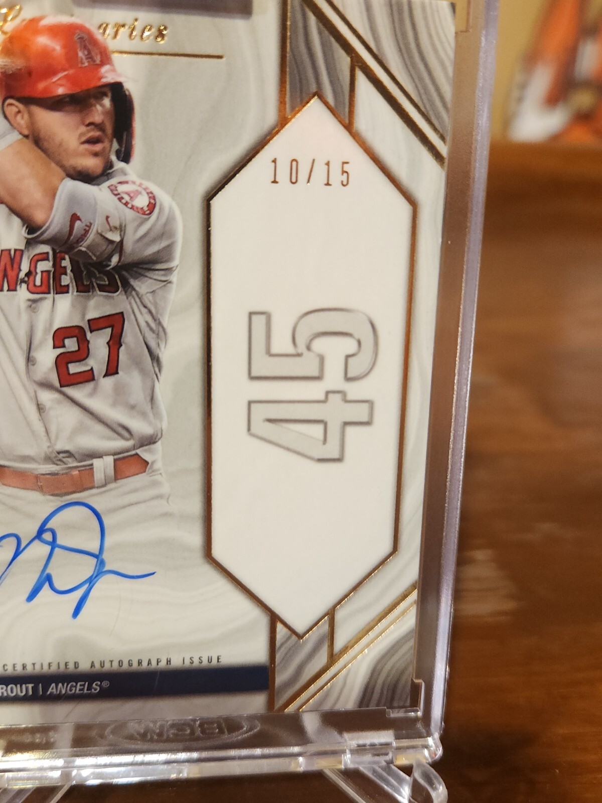 2022 Topps Luminaries Mike Trout Home Run Kings Auto Autograph 10/15
