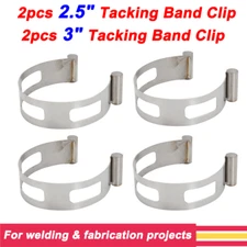 4PCS Exhaust Pipe Tacking Band for welding / fabrication 2.5" Size & 3.0" Size