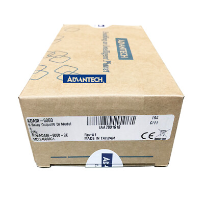 New In Box ADVANTECH ADAM6060 Input & Relay Data Acquisition Module DAQ Ethernet