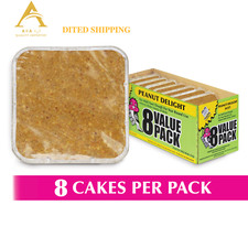 C S Peanut Delight Value Pack, 8 Suet Cakes, Fresh Wild Bird Food, 8 Pack