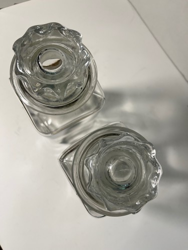 Vintage Antique Apothecary Pharmacy Jars w Stoppers St. Louis MO c1894 PAIR! - Picture 4 of 11